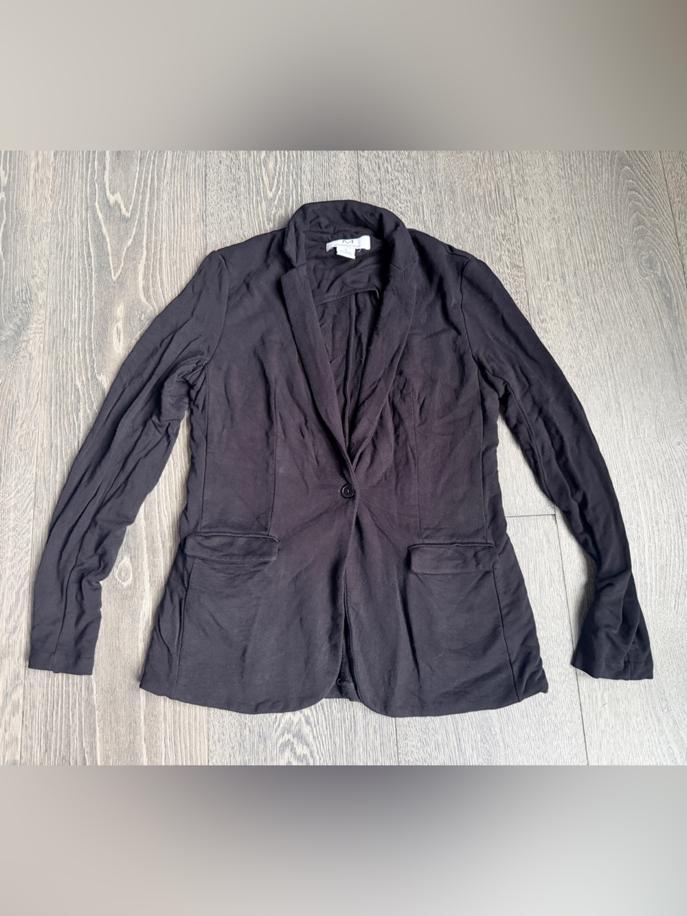 M Magaschoni Lightweight Blazer Jacket in Black Size Small